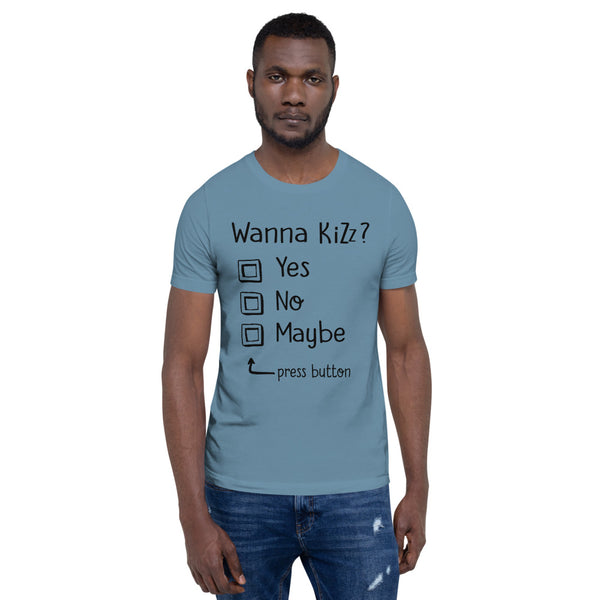 Premium-T-Shirt "Wanna Kizz?"