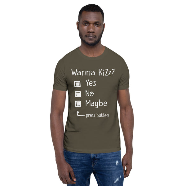 Premium-T-Shirt "Wanna Kizz?"