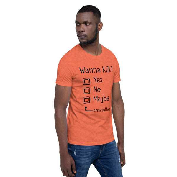 Premium-T-Shirt "Wanna Kizz?"