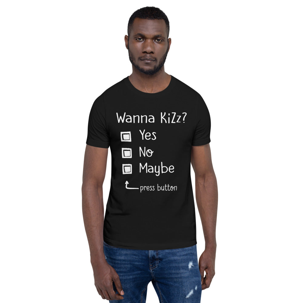 Premium-T-Shirt "Wanna Kizz?"