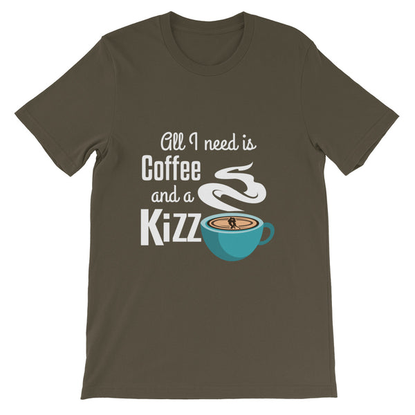 Premium-T-Shirt "All I need is coffee and a Kizz"