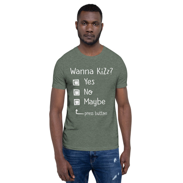 Premium-T-Shirt "Wanna Kizz?"