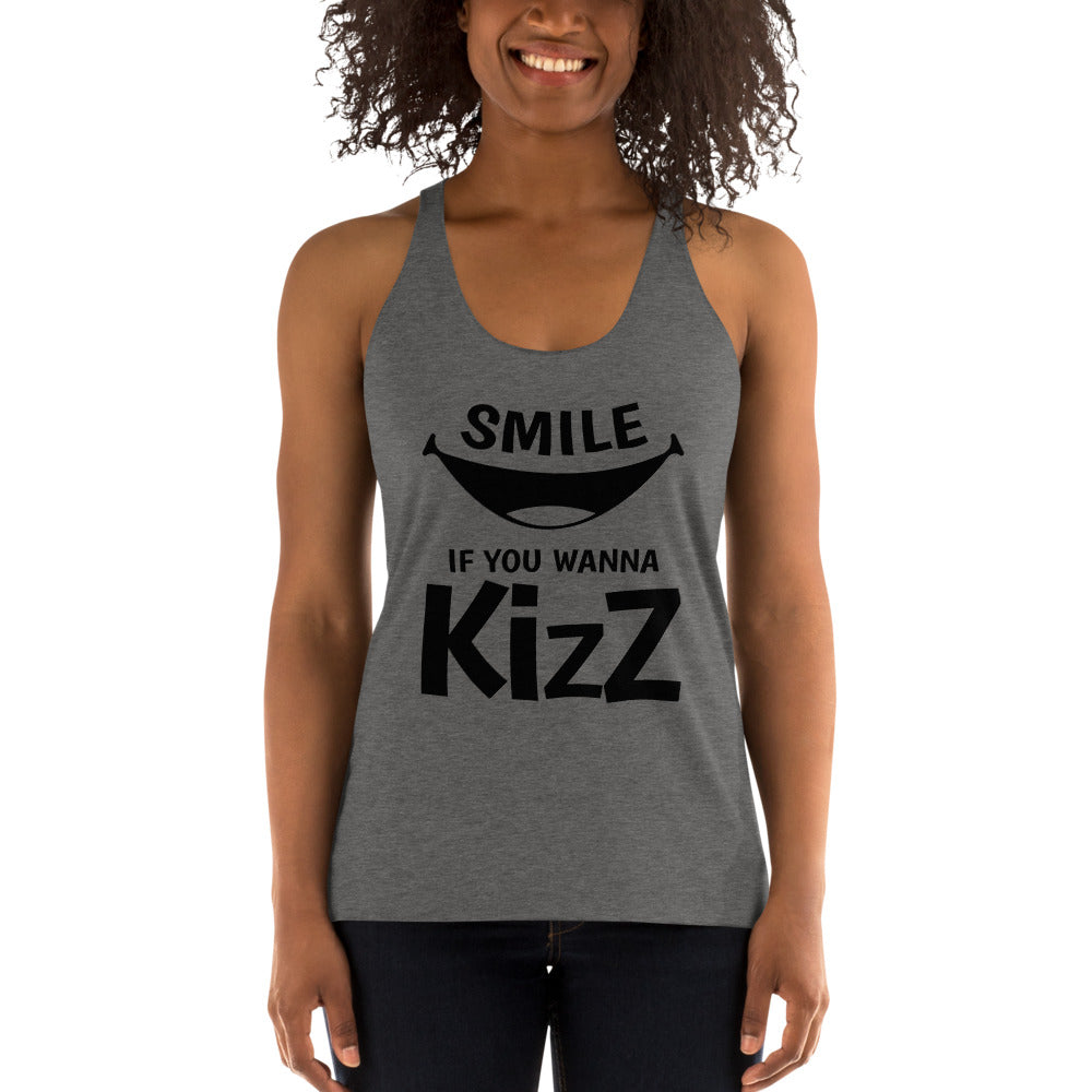 Racerback Tank "Smile,if you wanna Kizz"