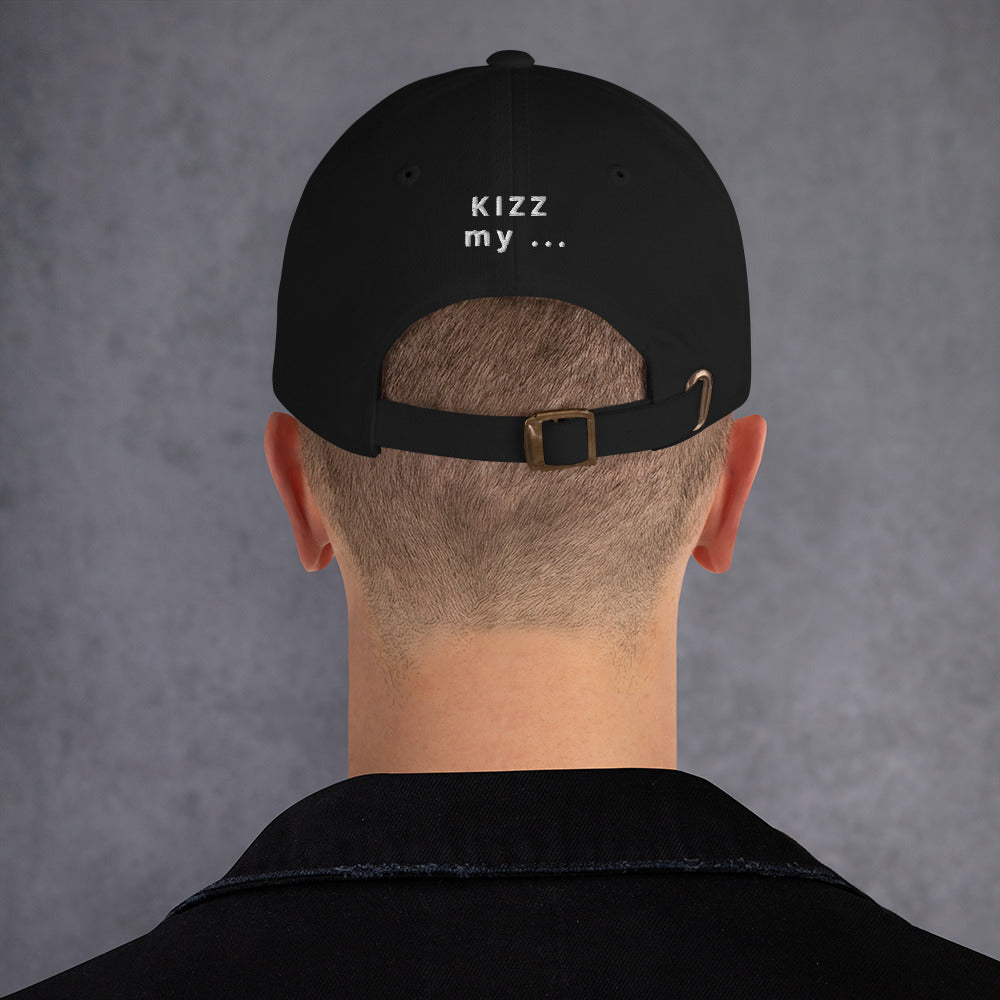 Dad-Hat "Kizz my ..." - weiß