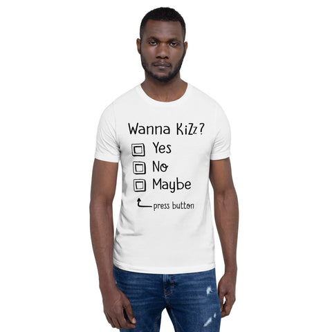 Premium-T-Shirt "Wanna Kizz?"