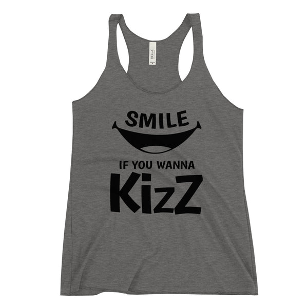 Racerback Tank "Smile,if you wanna Kizz"