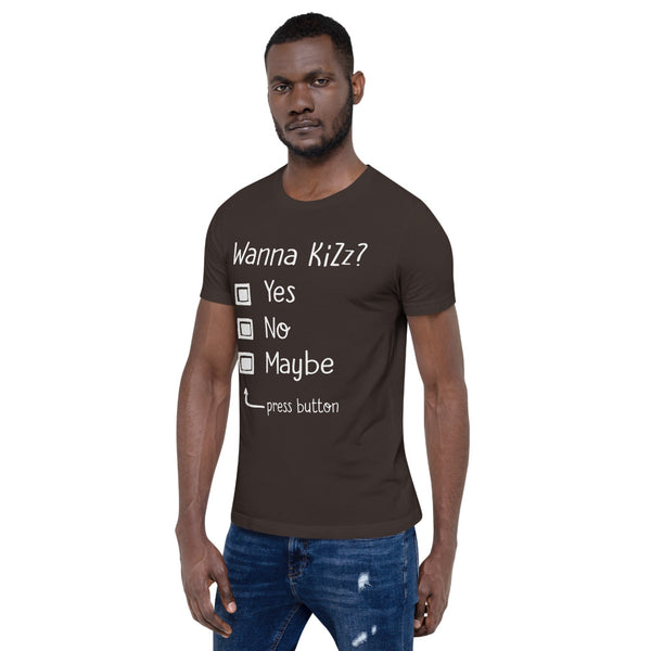 Premium-T-Shirt "Wanna Kizz?"