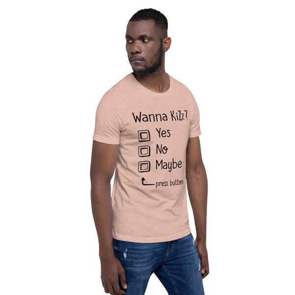 Premium-T-Shirt "Wanna Kizz?"