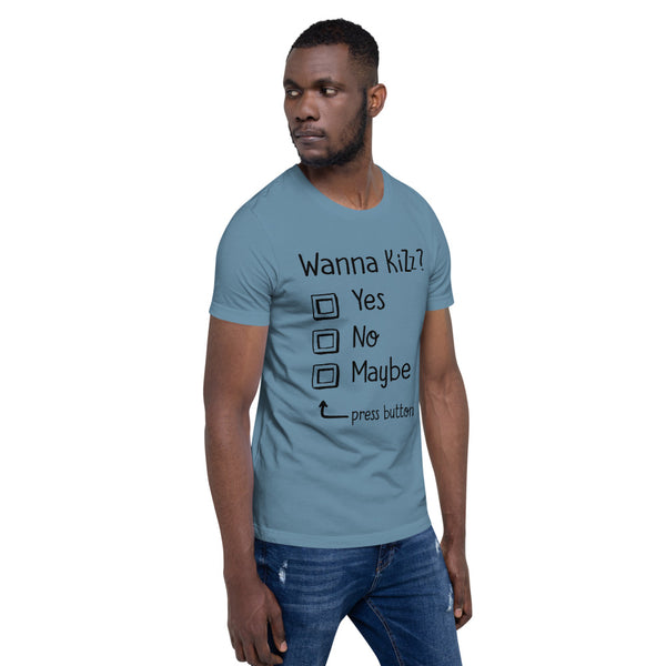 Premium-T-Shirt "Wanna Kizz?"