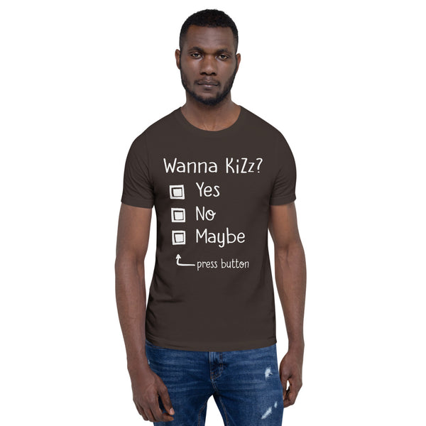 Premium-T-Shirt "Wanna Kizz?"