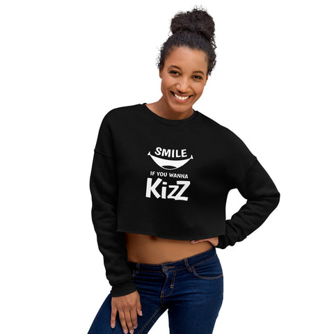 Crop-Sweatshirt "Smile, if you wanna Kizz"