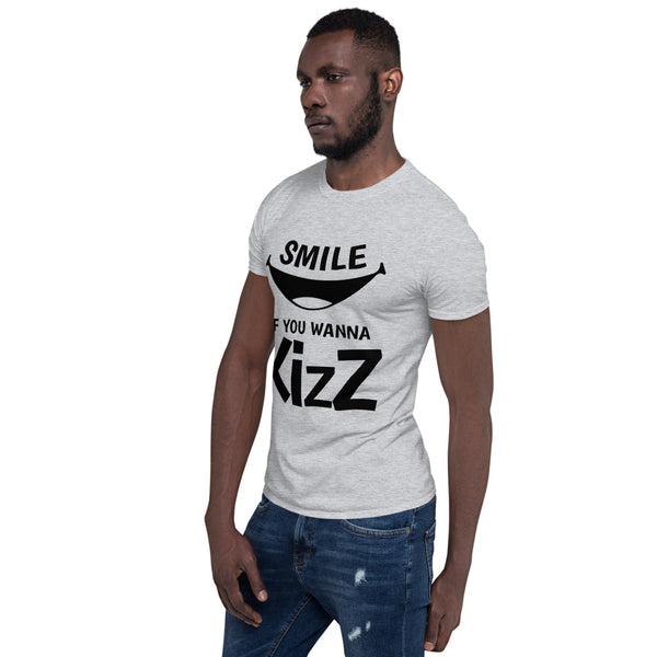 Basic-T-Shirt "Smile if you wanna Kizz"