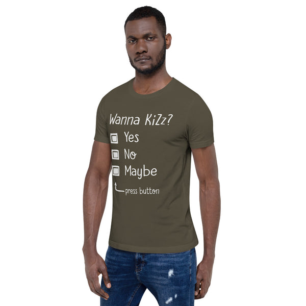 Premium-T-Shirt "Wanna Kizz?"